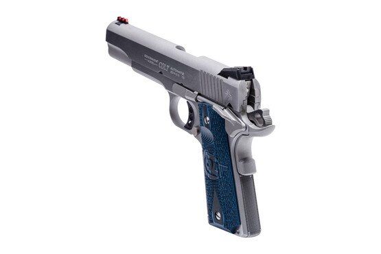Colt 5-inch .38 Super 1911 with Novak sights.